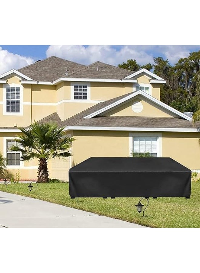 Patio Furniture Set Cover Waterproof, Heavy Duty Funiture Covers for Outdoor Sectional Sofa Set Wicker Rattan Table Chair Rectangular (210CM x 110CM x 70CM) - Image 5